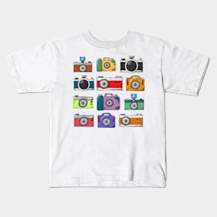 Retro Camers Kids T-Shirt